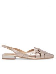 Sergio Bardi Baleriny WYL3476-1Z-SB Złoty. Żółte baleriny Sergio Bardi, bez wzorów, ze skóry, bez obcasa, bez zapięcia. Za 299.99 zł.