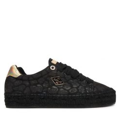 Espadryle REPLAY. Czarne espadryle Replay, bez wzorów, bez obcasa. Za 399.99 zł.