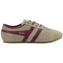 Damskie zamszowe buty sportowe Gola Cleora. Brązowe buty treningowe Gola, bez wzorów, z zamszu, bez zapięcia. Za 468.50 zł.
