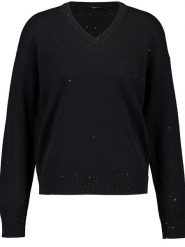 TAIFUN Sweter w kolorze czarnym rozmiar: 42. Czarne swetry Taifun, bez wzorów, bez ramiączek. Za 152.98 zł.