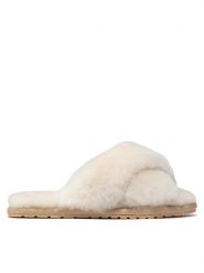 EMU Australia Kapcie Mayberry W11573 Beżowy. Brązowe kapcie Emu Australia, bez wzorów, ze skóry. Za 189.99 zł.