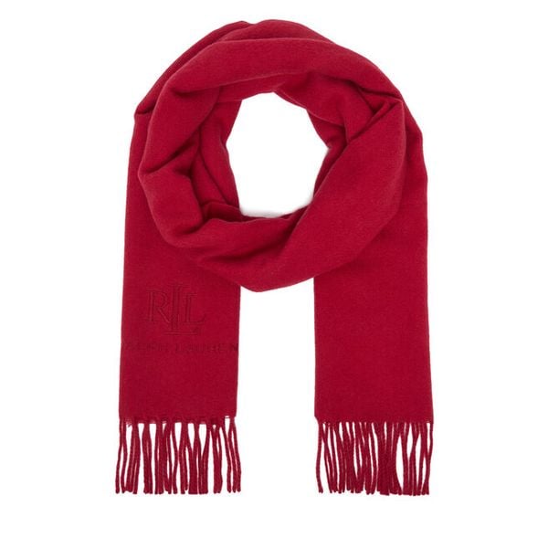 Szalik LAUREN RALPH LAUREN. Czerwone szaliki i kominy Lauren Ralph Lauren, bez wzorów. Za 689.99 zł.