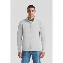 Klasyczna bluza dresowa Fruit Of The Loom Szara Claro Jaspeado. Białe bluzy bez kaptura fruit of the loom, s, bez wzorów, z bawełny, bez kaptura. Za 164.99 zł.