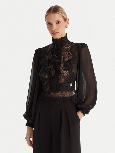 Babylon Bluzka S00310 Czarny Regular Fit. Czarne bluzki Babylon, s, bez wzorów, z syntetyku, bez kołnierzyka, bez ramiączek. Za 1,559.00 zł.