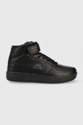 Kappa sneakersy kolor czarny. Czarne buty sportowe lifestyle Kappa, bez wzorów, sportowe, z okrągłym noskiem, bez zapięcia. Za 189.99 zł.