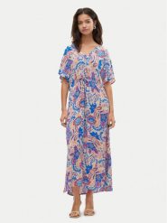 Vero Moda Sukienka letnia Menny 10303701 Kolorowy Loose Fit. Sukienki Vero Moda, s, bez wzorów, z wiskozy, bez kołnierzyka, bez ramiączek. Za 99.99 zł.