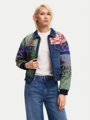 Desigual Kurtka jeansowa Amsterdam 24WWED32 Kolorowy Regular Fit. Kurtki Desigual, s, bez wzorów, z bawełny, bez kaptura. Za 499.99 zł.