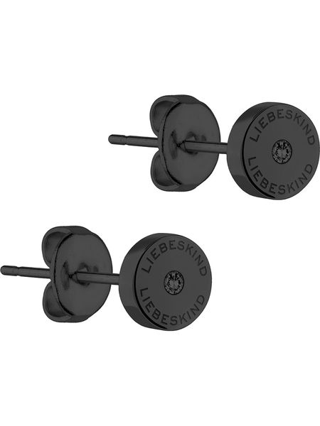 Liebeskind Kolczyki-wkrętki z cyrkoniami rozmiar: onesize. Czarne kolczyki Liebeskind, z cyrkonią, ze stali. Za 127.35 zł.