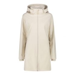 Damska kurtka softshell CMP. Białe kurtki przejściowe sportowe CMP, na zimę, bez wzorów, z materiału, z kapturem. Za 537.80 zł.