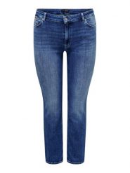 ONLY Carmakoma Jeansy 15300221 Niebieski Slim Fit. Niebieskie jeansy Only Carmakoma, bez wzorów, z bawełny. Za 129.99 zł.