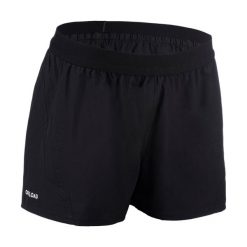 Spodenki do rugby damskie Offload R500. Czarne szorty OFFLOAD, bez wzorów, z elastanu, sportowe. Za 59.99 zł.