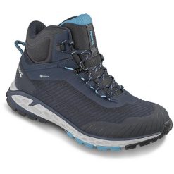 Buty trekkingowe damskie MEINDL Power Walker Lady 4.2 Mid. Niebieskie trekkingi MEINDL, bez wzorów, bez zapięcia, trekkingowe. Za 969.90 zł.