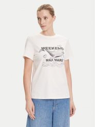 Weekend Max Mara T-Shirt Guglia 2525976031 Écru Regular Fit. T-shirty Weekend Max Mara, xl, bez wzorów, z bawełny, bez kołnierzyka, bez ramiączek. Za 299.99 zł.