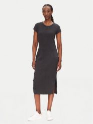 BOSS Sukienka codzienna 50536979 Czarny Regular Fit. Czarne sukienki Boss, na co dzień, s, bez wzorów, z bawełny, bez kołnierzyka, bez ramiączek, proste. Za 379.99 zł.