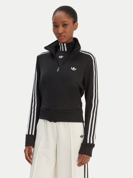 Adidas Bluza Firebird adicolor JY2613 Czarny Regular Fit. Czarne bluzy adidas, xs, bez wzorów, z syntetyku, bez ramiączek, bez kaptura. Za 399.99 zł.