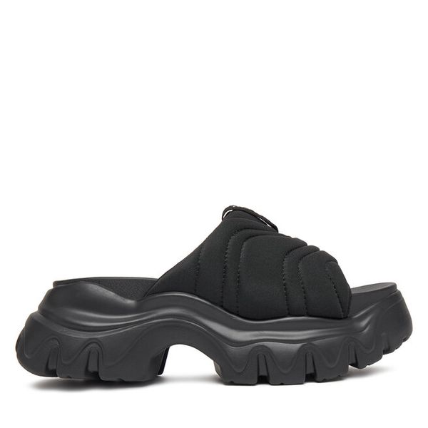 Klapki REPLAY. Czarne klapki Replay, bez wzorów, bez obcasa, bez zapięcia. Za 399.99 zł.