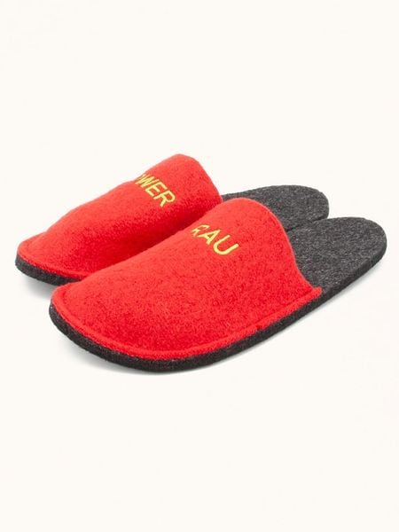 Kitz-pichler Kapcie "Happy" w kolorze czerwonym rozmiar: 35/36. Czerwone kapcie kitz-pichler, bez wzorów, z materiału. Za 60.99 zł.