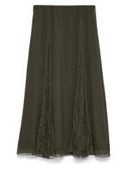 Vero Moda Spódnica w kolorze khaki rozmiar: M. Brązowe spódnice Vero Moda, m, bez wzorów, z koronki, midi. Za 154.95 zł.