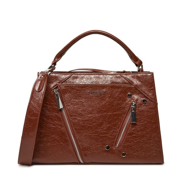 Torebka Badura. Brązowe torebki klasyczne Badura, bez wzorów, klasyczne, bez dodatków. Za 169.99 zł.