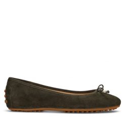 Baleriny LAUREN RALPH LAUREN. Zielone baleriny Lauren Ralph Lauren, bez wzorów, bez obcasa, bez zapięcia. Za 699.99 zł.