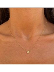 OR Carats Złoty naszyjnik z diamentami rozmiar: onesize. Żółte naszyjniki OR Carats, z materiału, z diamentem, złote. Za 679.25 zł.