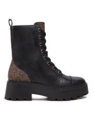 MICHAEL Michael Kors Trapery Blake Bootie 40T4BKFE9L Czarny. Czarne traperki MICHAEL Michael Kors, bez wzorów, ze skóry, bez obcasa, bez zapięcia. Za 849.99 zł.