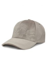 Guess Czapka z daszkiem V4BZ04 K0232 Szary. Szare czapki z daszkiem Guess, z aplikacjami, z materiału. Za 129.99 zł.