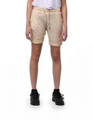 Szorty damskie Leone 1947 Apparel z koronką elastyczny pas. Brązowe szorty sportowe LEONE 1947 APPAREL, bez wzorów, z koronki, na fitness i siłownię. Za 84.16 zł.