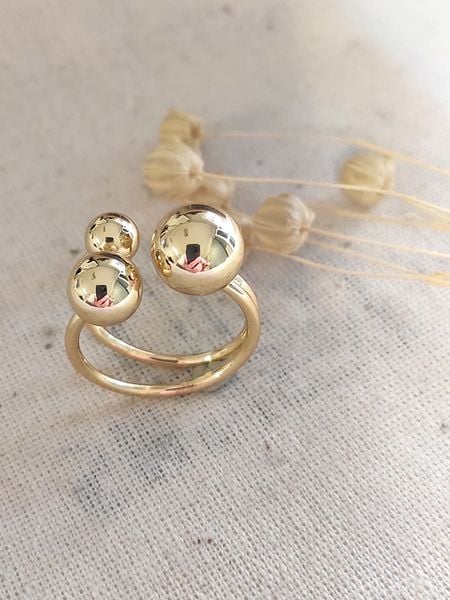 Atelier MIU Pozłacany pierścionek rozmiar: onesize. Żółte pierścionki atelier MIU, pozłacane. Za 78.84 zł.