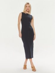 ViCOLO Sukienka codzienna TB0109 Granatowy Slim Fit. Niebieskie sukienki ViCOLO, na co dzień, s, bez wzorów, z syntetyku, bez kołnierzyka, bez ramiączek, proste. Za 219.99 zł.