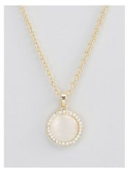 U.S. Polo Assn. Pozłacany naszyjnik z zawieszką - dł. 40 cm rozmiar: onesize. Białe naszyjniki U.S. Polo Assn., z materiału, z kryształem, pozłacane. Za 73.99 zł.