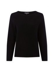 Franco Callegari Sweter z dzianiny Kobiety Bawełna czarny, XXXL. Czarne swetry Franco Callegari, uniwersalny, bez wzorów, z bawełny, eleganckie, bez ramiączek. Za 179.95 zł.