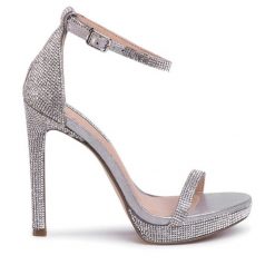 Sandały Steve Madden. Szare sandały Steve Madden, bez wzorów, bez obcasa, na szpilce, bez zapięcia. Za 459.99 zł.