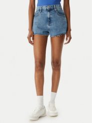 Tommy Jeans Szorty jeansowe DW0DW22691 Niebieski jasny Regular Fit. Niebieskie szorty Tommy Jeans, bez wzorów, z bawełny. Za 329.99 zł.