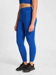 Damskie legginsy z wysokim stanem Hummel TIF. Niebieskie legginsy Hummel, bez wzorów, z poliesteru, eleganckie. Za 164.00 zł.