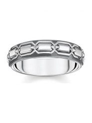 Thomas Sabo Srebrny pierścionek rozmiar: 62. Szare pierścionki thomas sabo, srebrne. Za 254.95 zł.