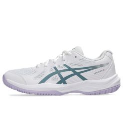 Buty Do Siatkówki Asics Upcourt 6 Gs Dorośli. Białe buty do biegania ASICS, bez wzorów, z gumy, bez zapięcia, do biegania. Za 303.99 zł.