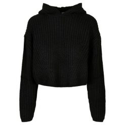Bluza damska z kapturem Urban Classics oversized. Czarne bluzy Urban Classics, bez wzorów, bez ramiączek, z kapturem. Za 206.00 zł.