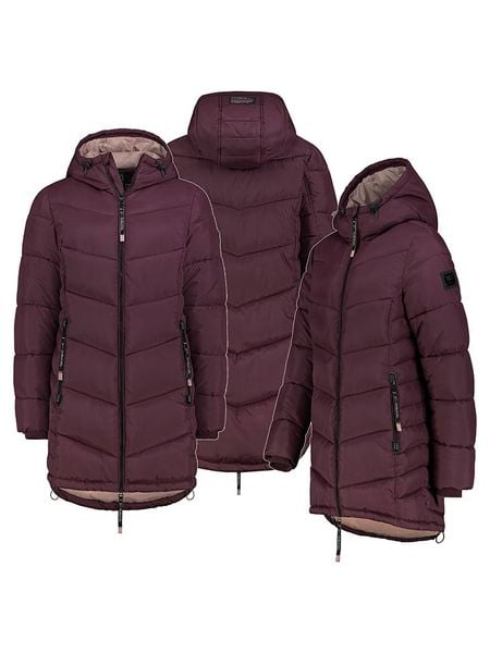 Sublevel Płaszcz pikowany w kolorze ciemnofioletowym rozmiar: M. Różowe płaszcze Sublevel, m, bez wzorów, bez kaptura. Za 324.26 zł.