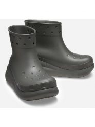 Crocs Kalosze "Classic Crush" w kolorze khaki rozmiar: 37/38. Brązowe kalosze Crocs, bez wzorów, bez zapięcia. Za 217.99 zł.