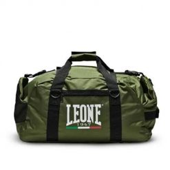 Torba sportowa Leone Training AC908. Zielone torby sportowe LEONE 1947, bez wzorów, z materiału, na ramię, duże. Za 239.99 zł.