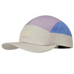 Czapka z daszkiem Damska Buff 5 Panel Go Cap. Czerwone czapki z daszkiem Buff, bez wzorów, z elastanu, sportowe. W wyprzedaży za 127.43 zł.
