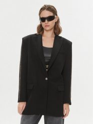 Just Cavalli Marynarka 75PAQ701 Czarny Regular Fit. Czarne marynarki i żakiety Just Cavalli, bez wzorów, z syntetyku, bez ramiączek. Za 4,339.00 zł.