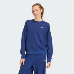 Bluza Seasonal Essentials Colorpop z wyszywaną grafiką. Białe bluzy bez kaptura adidas, l, bez wzorów, bez kaptura. Za 239.00 zł.