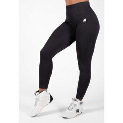 Legginsy sportowe damskie Neiro Bezszwowe. Czarne legginsy sportowe GORILLA WEAR, l, bez wzorów, na fitness i siłownię. Za 276.00 zł.