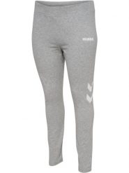 Damskie wysokie legginsy Hummel Legacy Plus. Szare legginsy Hummel, bez wzorów, z bawełny, klasyczne. Za 150.50 zł.