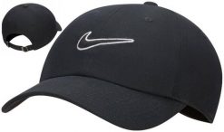 Czapka z daszkiem Nike Club Cap. Czarne czapki z daszkiem Nike, bez wzorów, z bawełny. Za 110.99 zł.