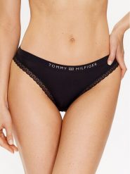 Tommy Hilfiger Figi klasyczne UW0UW04183 Czarny. Czarne figi Tommy Hilfiger, bez wzorów, z syntetyku. Za 79.99 zł.