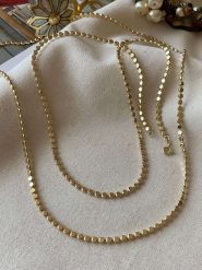 Luseera Pozłacany naszyjnik - dł. 45 cm rozmiar: onesize. Żółte naszyjniki Luseera, z materiału, pozłacane. Za 65.99 zł.