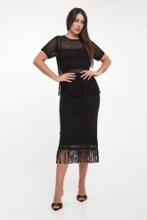 Spódnica midi z frędzlami JOSEPH RIBKOFF. Spódnice Joseph Ribkoff, s, bez wzorów, midi. Za 839.00 zł.